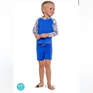 Coolibar Kids Wave Rashguard set